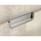 greep om in te laten Athena, boorafstand 160, L 170 mm, B 19 mm, H 36 mm, roestvrij staal finish geborsteld