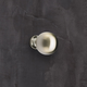 Knop Bona, H 41 mm, ø 30 mm, roestvrij staal finish geborsteld
