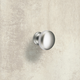 Knop Cirpi, H 27 mm, ø 30 mm, Mat verchroomd