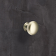 Knop Cirpi, H 27 mm, ø 30 mm, Mat vernikkeld