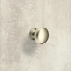 Knop Cirpi, H 27 mm, ø 30 mm, Mat vernikkeld