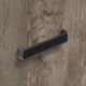 Greep Dublina, boorafstand 160, L 168 mm, B 34 mm, H 30 mm, zwart leer