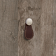 Knop Galati, L 27 mm, H 57 mm, donkerbruin leer