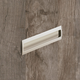 greep om in te laten Misnia, boorafstand 160, L 180 mm, B 54 mm, H 18.5 mm, Vernikkeld mat finish