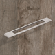 Greep Nubia, boorafstand 192, L 245 mm, B 8 mm, H 35 mm, roestvrij staal finish geborsteld