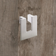 Greep Vigilia, boorafstand 32, L 60 mm, B 60 mm, H 24 mm, roestvrij staal finish geborsteld