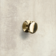 Knop Sala, H 20 mm, ø 25 mm, messingkleurig glans