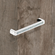 Greep Saturnia, boorafstand 128, L 140 mm, B 12 mm, H 26 mm, glans verchroomd