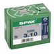 Spax-s vijs 3.0x10 verzinkt poz vk