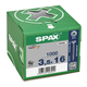 Houtschroef SPAX-S PK Pozidrive met verzonken kop 3.5 x 16