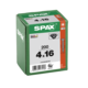 Houtschroef zwart SPAX-S PK Pozidrive met verzonken kop 4 x 16