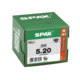 Houtschroef zwart SPAX-S PK Pozidrive met verzonken kop 5 x 20