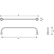 Greep BELLA BA160 L176 zamak mat zwart