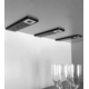 Set 4 led roeled 3W 3000K 12V zwart-centrale schakelaar - konvertor