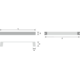 Greep eiber zamak wit mat ba 160mm l168mm