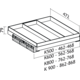 Tf-line lade hout h.79mm k.500mm antraciet