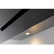 Novy Vision 120 cm zwart glas wanddampkap recircul