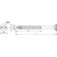 Vezelplaatvijs DNS PK TORX met verzonken kop 5 x 60