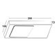 Tadeo XL led-Set 3 x 5.4w 12V 4000K RVS+schakelaar