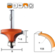 Holle radiusfrees zonder opstaande kant r=9,5 d=31,7 i=14