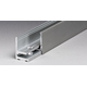 Voorgeboord klikprofiel PROFIX, voor 8/13.5 mm glas, B21 H30 L3000, glanzend aluminium