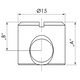 FF verbindingssysteem behuizingué staal 12x7.5mm