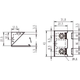 Plankdrager kunststof 3046 breed wit