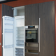 Geleidingsscharnier Kamat, Voor koelkast deur-op-deur constructie, openingshoek 115°