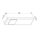 Tadeo led-Set 2 x 3.5w 12V 3500k RVS + schakelaar