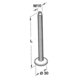 Regelvijs voor sokkels M8x25