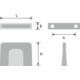 Knop caravelle 32mm wit