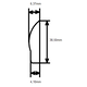 Ledprofiel 5mm l.1200mm 12 w aluschakelaar ingebou schakelaar ingebouwd rechts