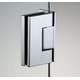 Verstelbare laterale scharnier wand/glas, voor 6/8 mm glas, B50 H80, chroom