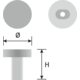 Knop STONE