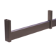 Kastbaar rechth. linear alu manganese 10x30x2500mm met plastic profiel