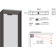 Laser door back IR-Sensor 24V zwart