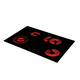 Novy vitrokeramisch Power 78 cm afgeronde boord