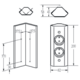Energiebox 2st b-f 200mm rvs