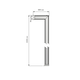 Amari structuur vloer/wand h.2200 x b.300mm alu