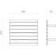 Filo frontlade bordenhouder V3 60 zwart