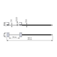 Chic line extra broekenhouder antraciet l.340mm