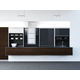 Quasar Reflex glas-rolluik 900 x 1500mm wit gelakt rvs-look voorliggend