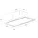 Skydome plafond afvoer wit 100 cm