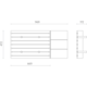 Filo frontlade bordenhouder + verdeler V4 105 zwart