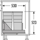 Hailo bottom mount 40-60cm2x29l - metalen drager - 2x29l - metalen drager - volledig uitsc