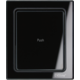 Evoline port push cuisine zwart glas b-f3 stopcont 3 stopcontacten