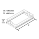 Korf Premea voor kolomkast chroom k400mm