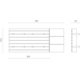Filo frontlade bordenhouder + verdeler V4 120 zwart