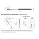 Gaspomp K12 lift up 100N automatische opening