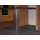 Tafelpoot big foot 150x150mm h.87 cm rvs